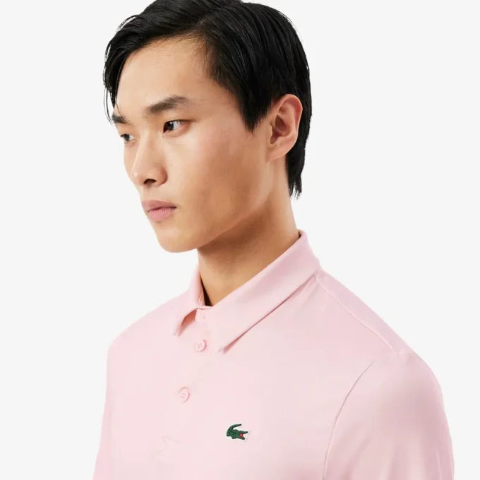 Golf-Poloshirt mit Regular Fit und Aufdruck
