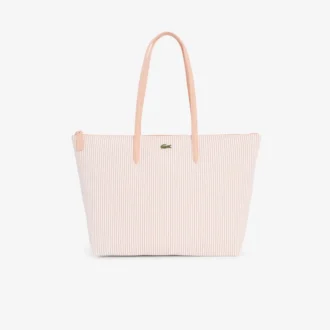 Große gestreifte L.12.12 Concept-Tasche