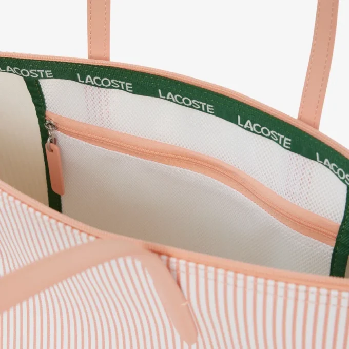 Große gestreifte L.12.12 Concept-Tasche
