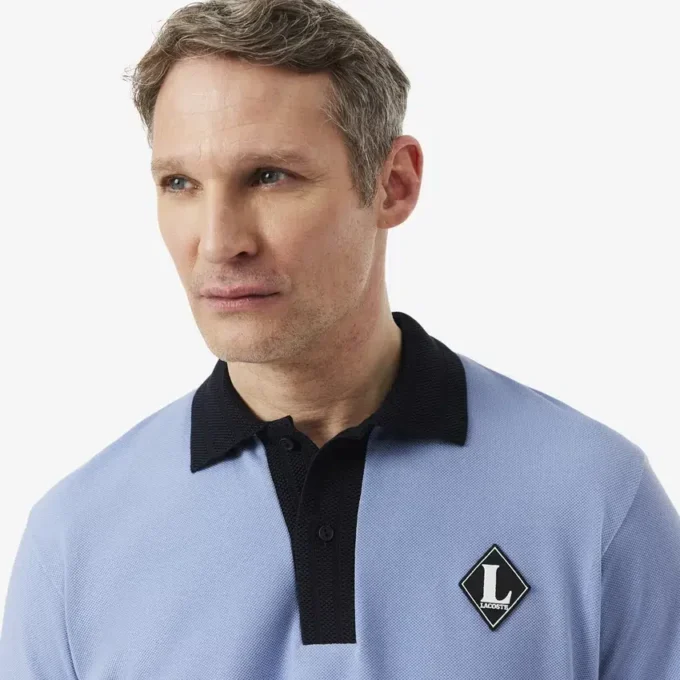 Hergestellt in Frankreich Poloshirt mit klassischer Passform und Emblem