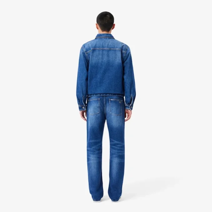 Herren-5-Pocket-Jeans in geradem Schnitt, Indigo