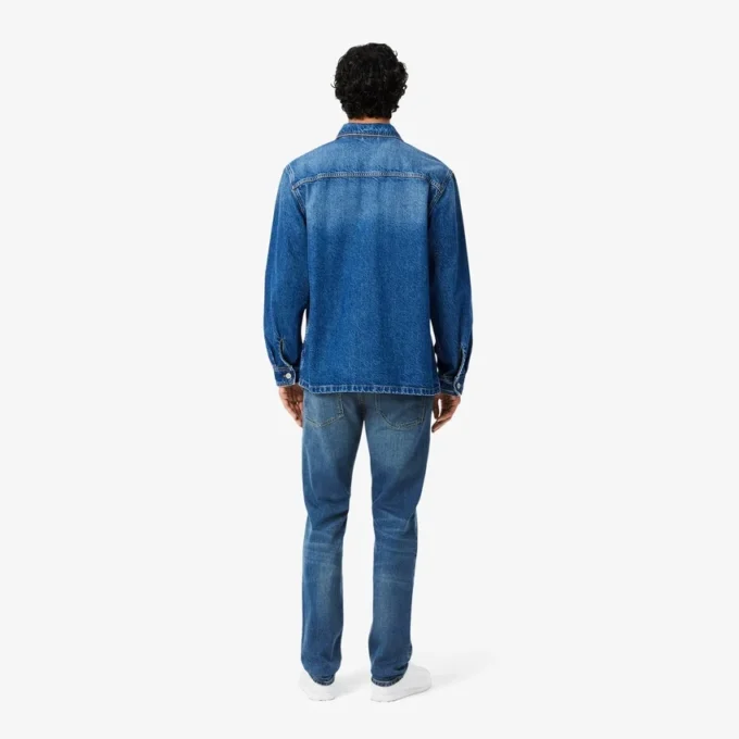 Herren-5-Pocket-Jeans in Slim Fit, Indigo