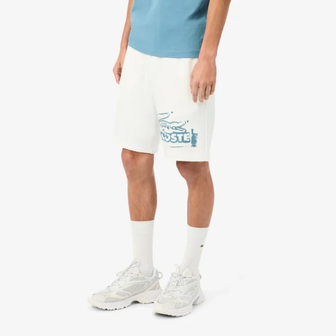 Herren-Baumwoll-Fleece-Shorts mit Grafikprint