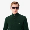 Herren-Baumwollpullover mit Reißverschluss und hohem Kragen