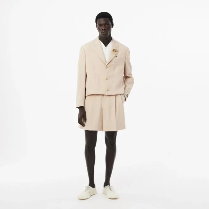 Herren-Bermudashorts aus Wolle im Runway-Stil