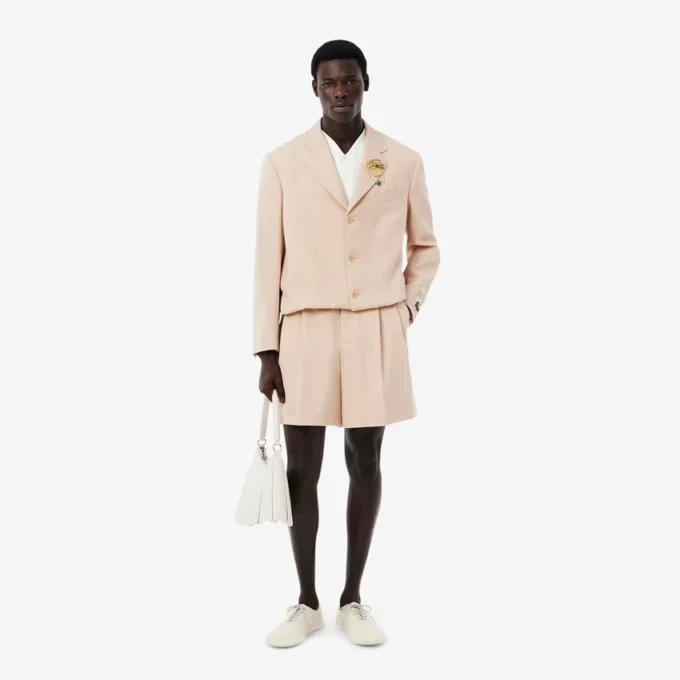 Herren-Bermudashorts aus Wolle im Runway-Stil