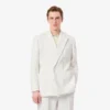 Herren-Blazer mit doppelter Knopfleiste und gesticktem Heritage-Emblem