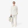 Herren-Blazer mit doppelter Knopfleiste und gesticktem Heritage-Emblem
