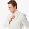 Herren-Blazer mit doppelter Knopfleiste und gesticktem Heritage-Emblem