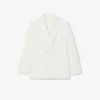Herren-Blazer mit doppelter Knopfleiste und gesticktem Heritage-Emblem