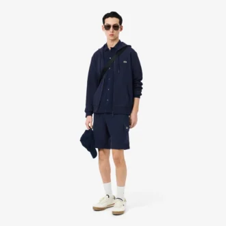 Herren-Cargo-Shorts aus Baumwollfleece