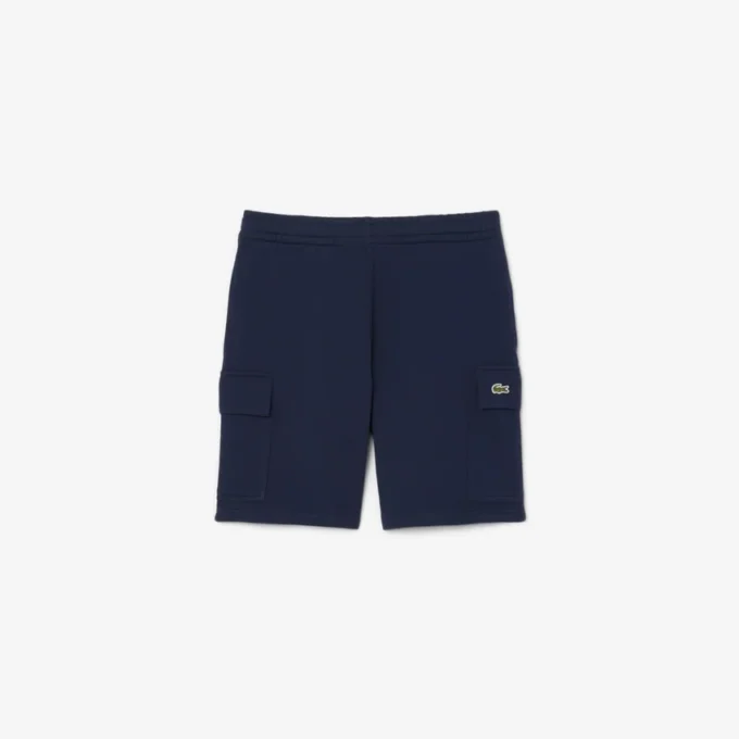 Herren-Cargo-Shorts aus Baumwollfleece