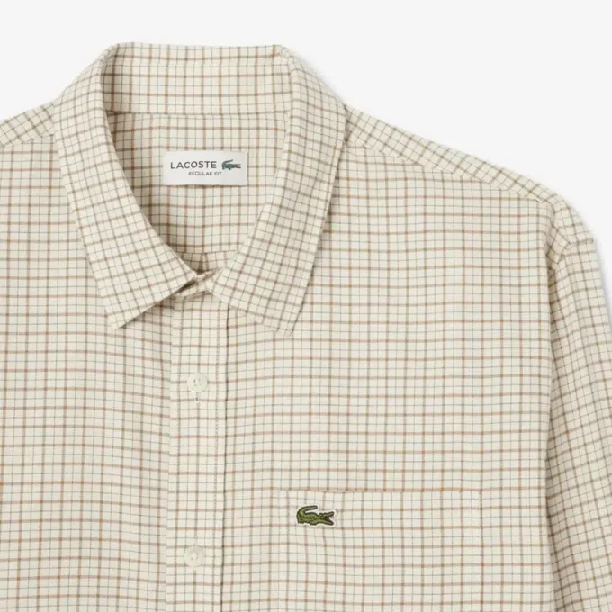 Herren-Flanellhemd mit Karomuster in Regular Fit