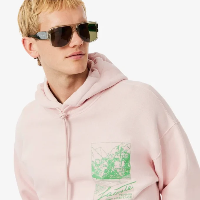Herren-Fleece-Hoodie mit Aufdruck