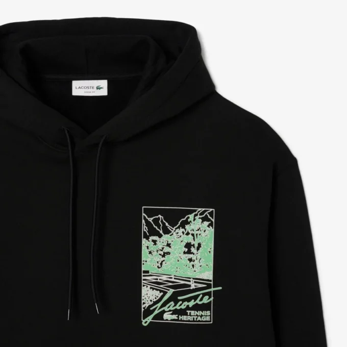 Herren-Fleece-Hoodie mit Aufdruck