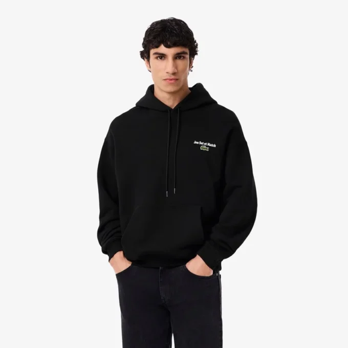 Herren-Fleece-Hoodie mit Mehrfachdruck