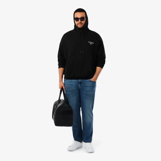 Herren-Fleece-Hoodie mit Mehrfachdruck