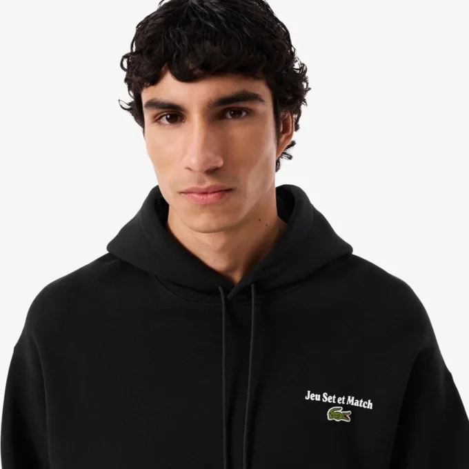 Herren-Fleece-Hoodie mit Mehrfachdruck