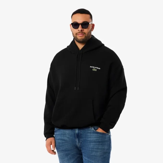 Herren-Fleece-Hoodie mit Mehrfachdruck