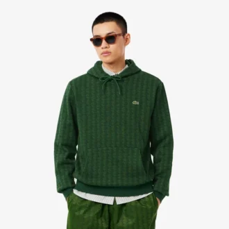 Herren-Fleece-Hoodie mit Monogramm