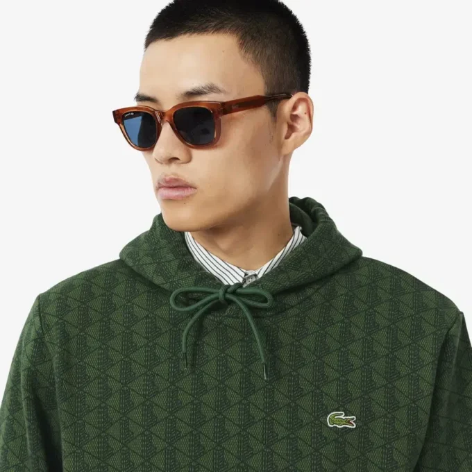 Herren-Fleece-Hoodie mit Monogramm