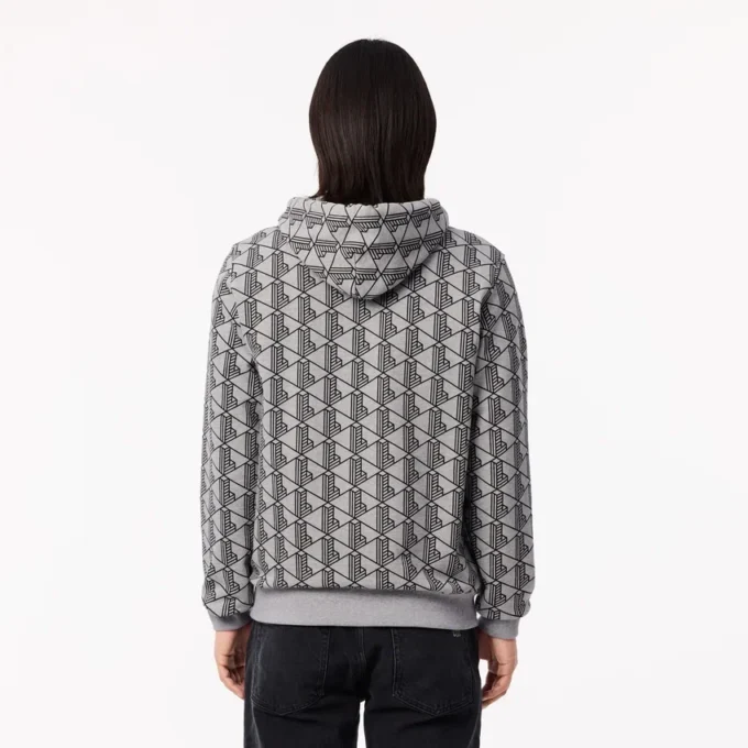 Herren-Fleece-Hoodie mit Monogramm