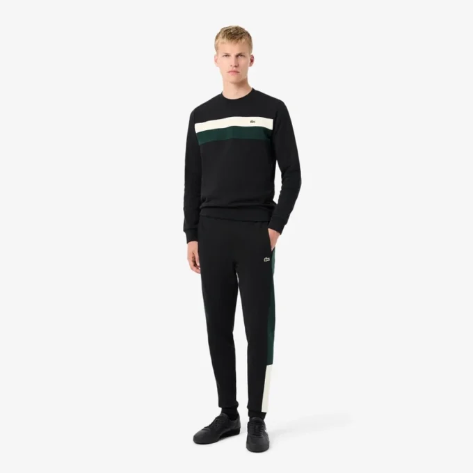 Herren-Fleece-Jogginghose mit schmal zulaufendem Bein