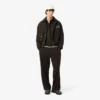 Herren-Fleece-Poloshirt in lockerer Passform