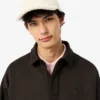 Herren-Fleece-Poloshirt in lockerer Passform