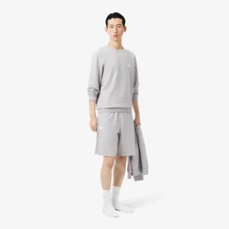 Herren-Fleece-Pyjama-Shorts in gerader Passform
