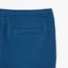 Herren-Fleece-Shorts in Regular Fit mit Washed-Effekt und Print