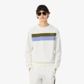 Herren-Fleece-Sweatshirt mit Farbblock-Design
