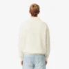 Herren-Fleece-Sweatshirt mit Polo-Kragen in lockerer Passform
