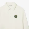 Herren-Fleece-Sweatshirt mit Polo-Kragen in lockerer Passform