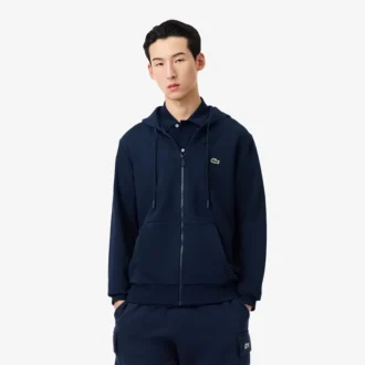 Herren-Fleece-Sweatshirt mit Reißverschluss in klassischer Passform