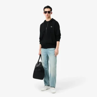 Herren-Fleece-Sweatshirt mit Reißverschluss in klassischer Passform