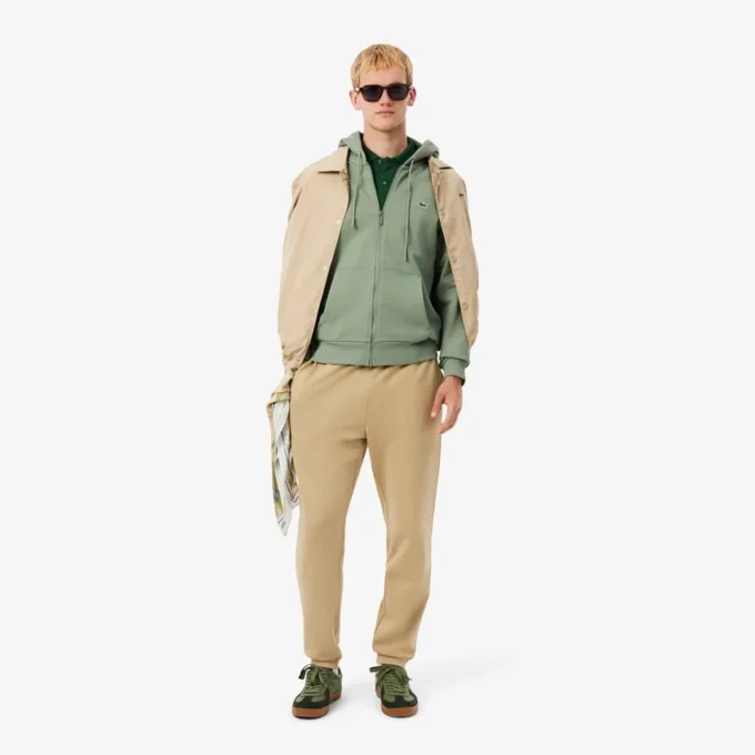Herren-Fleece-Sweatshirt mit Reißverschluss in klassischer Passform