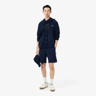 Herren-Fleece-Sweatshirt mit Reißverschluss in klassischer Passform