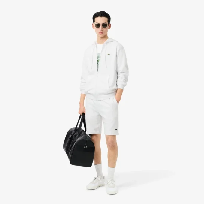 Herren-Fleece-Sweatshirt mit Reißverschluss in klassischer Passform