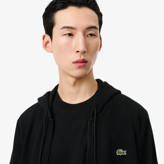 Herren-Fleece-Sweatshirt mit Reißverschluss in klassischer Passform