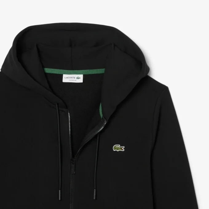 Herren-Fleece-Sweatshirt mit Reißverschluss in klassischer Passform