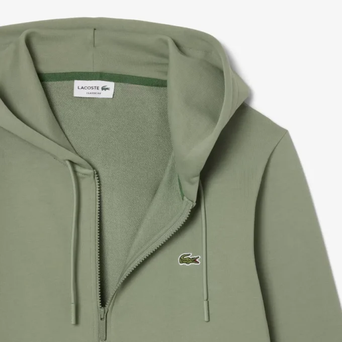 Herren-Fleece-Sweatshirt mit Reißverschluss in klassischer Passform
