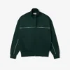 Herren-Fleece-Sweatshirt mit Reißverschluss und Satin-Effekt