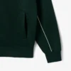 Herren-Fleece-Sweatshirt mit Reißverschluss und Satin-Effekt