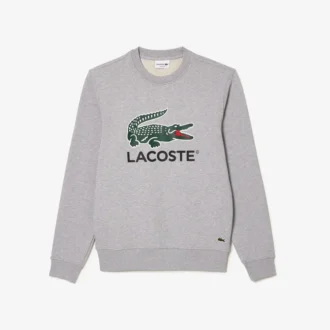 Herren-Fleece-Sweatshirt mit Rundhalsausschnitt