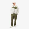 Herren-Fleecejacke mit Farbblock-Design