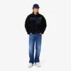 Herren-Fleecejacke mit Farbblock-Design