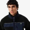 Herren-Fleecejacke mit Farbblock-Design