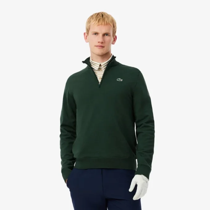 Herren-Golf-Windjacke mit Viertelreißverschluss
