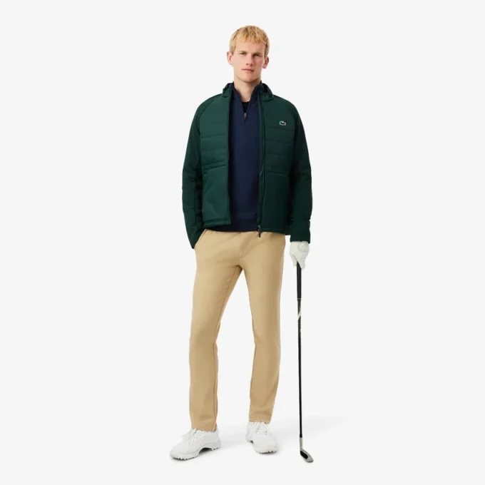 Herren-Golf-Windjacke mit Viertelreißverschluss